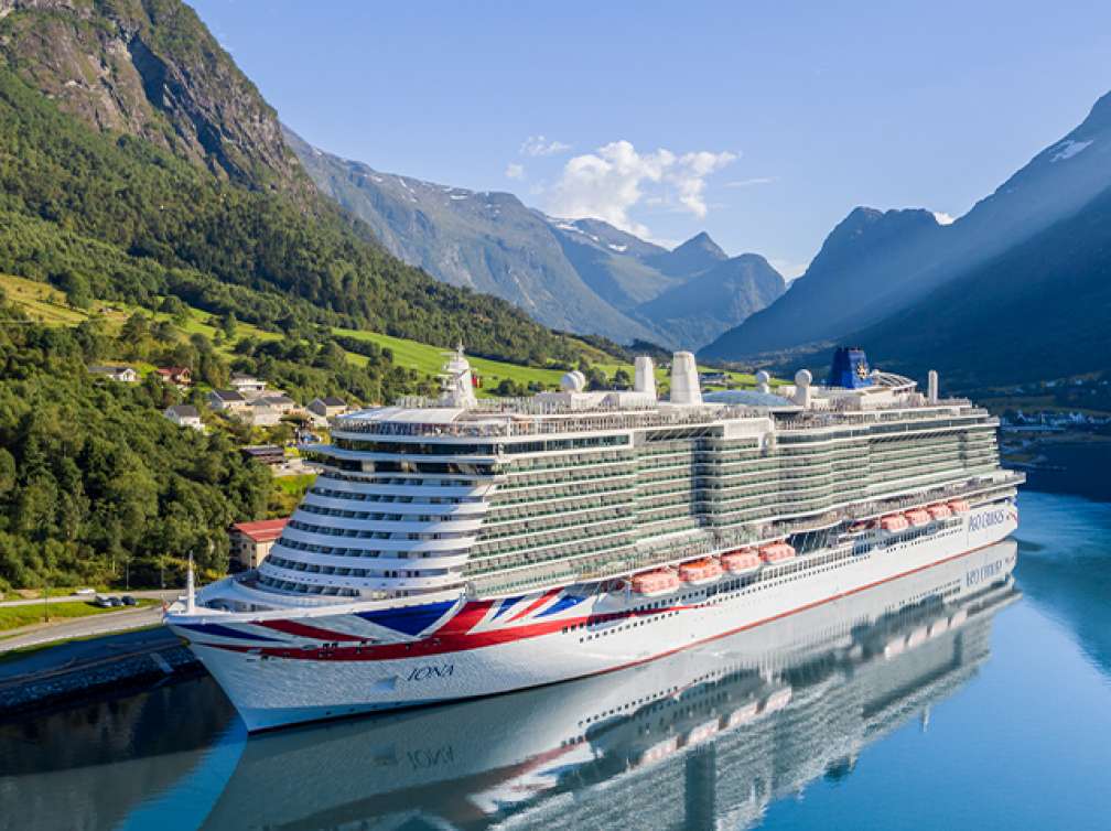 P&O Cruises ship Iona in the Norwegian Fjords