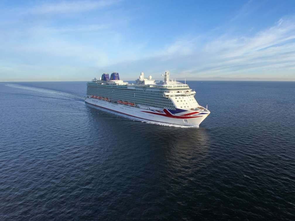 P&O Cruise ship Britannia at sea